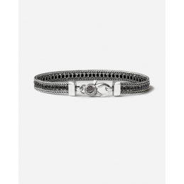BRACCIALE TENNIS BLACK FOXTAIL